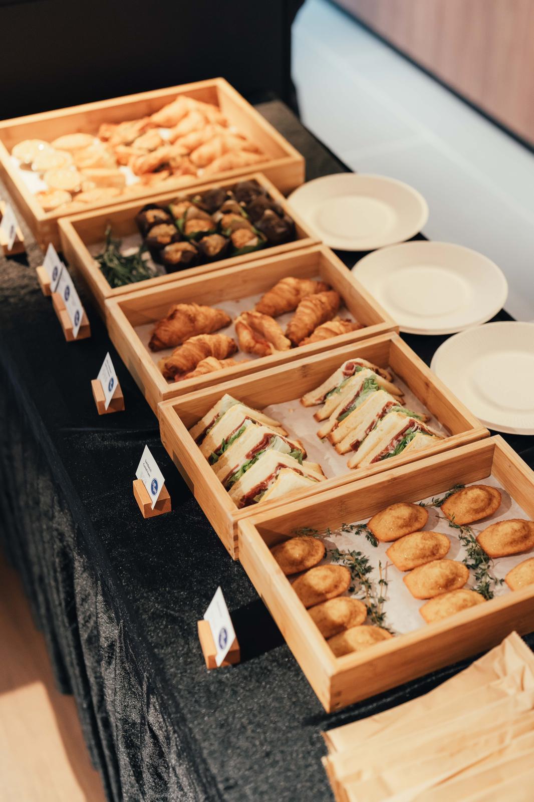 Delicate breakfast and light refreshments